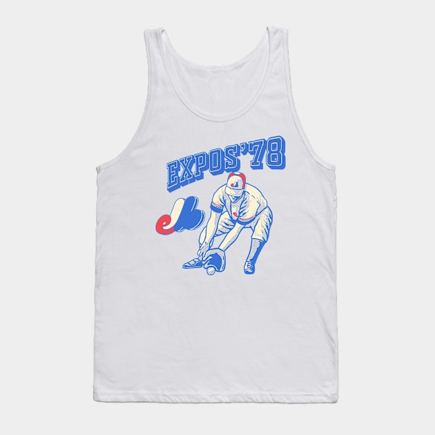 1978 Montreal Expos Tank Top by BlockersPixel